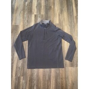 Free Fly Pullover Men large Gray Flex flex 1/4 Zip Bamboo Sweater Jacket